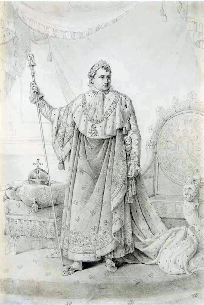 Studio per Napoleone in costume da incoronazione